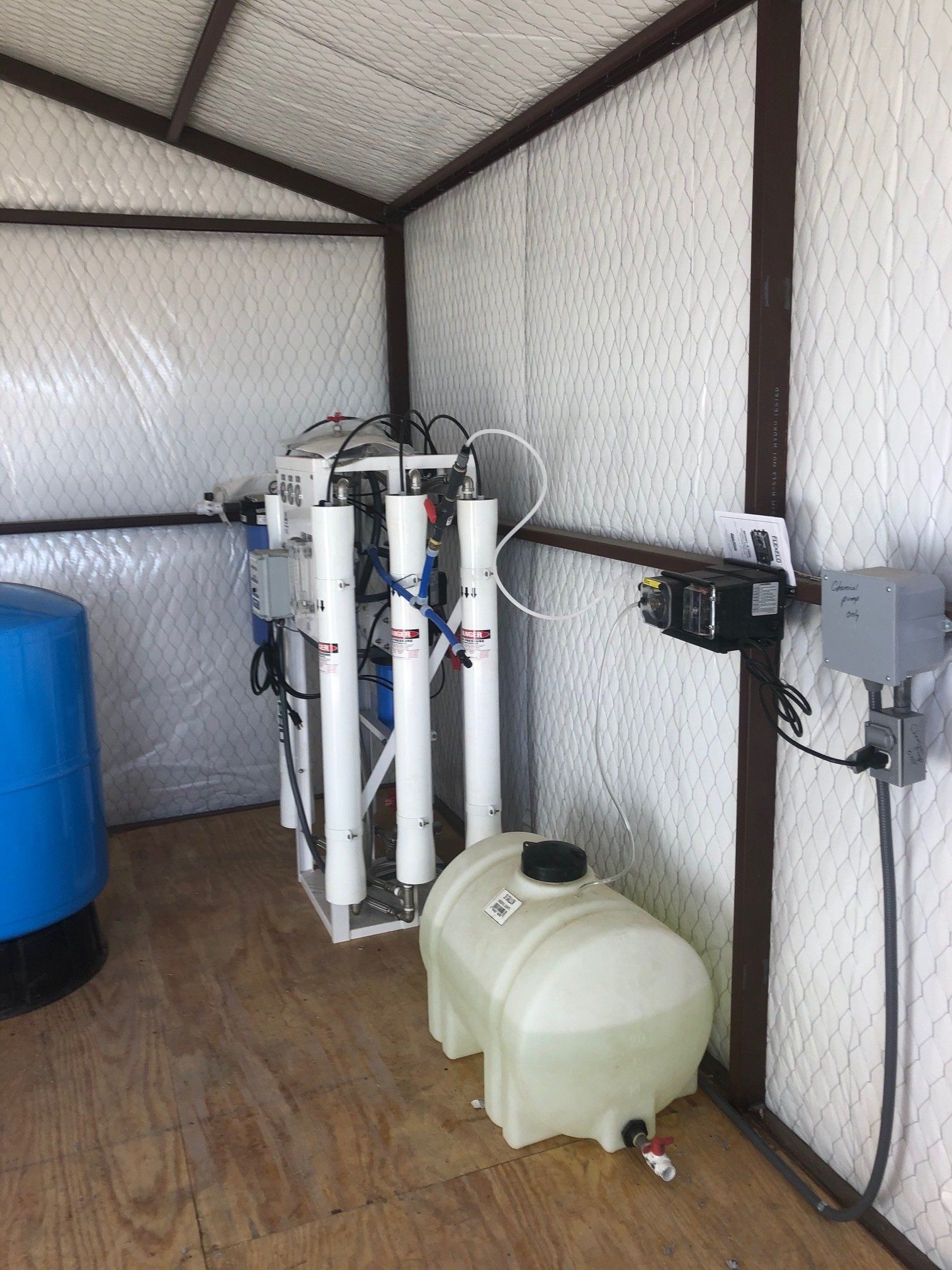 side view of water will appliance 