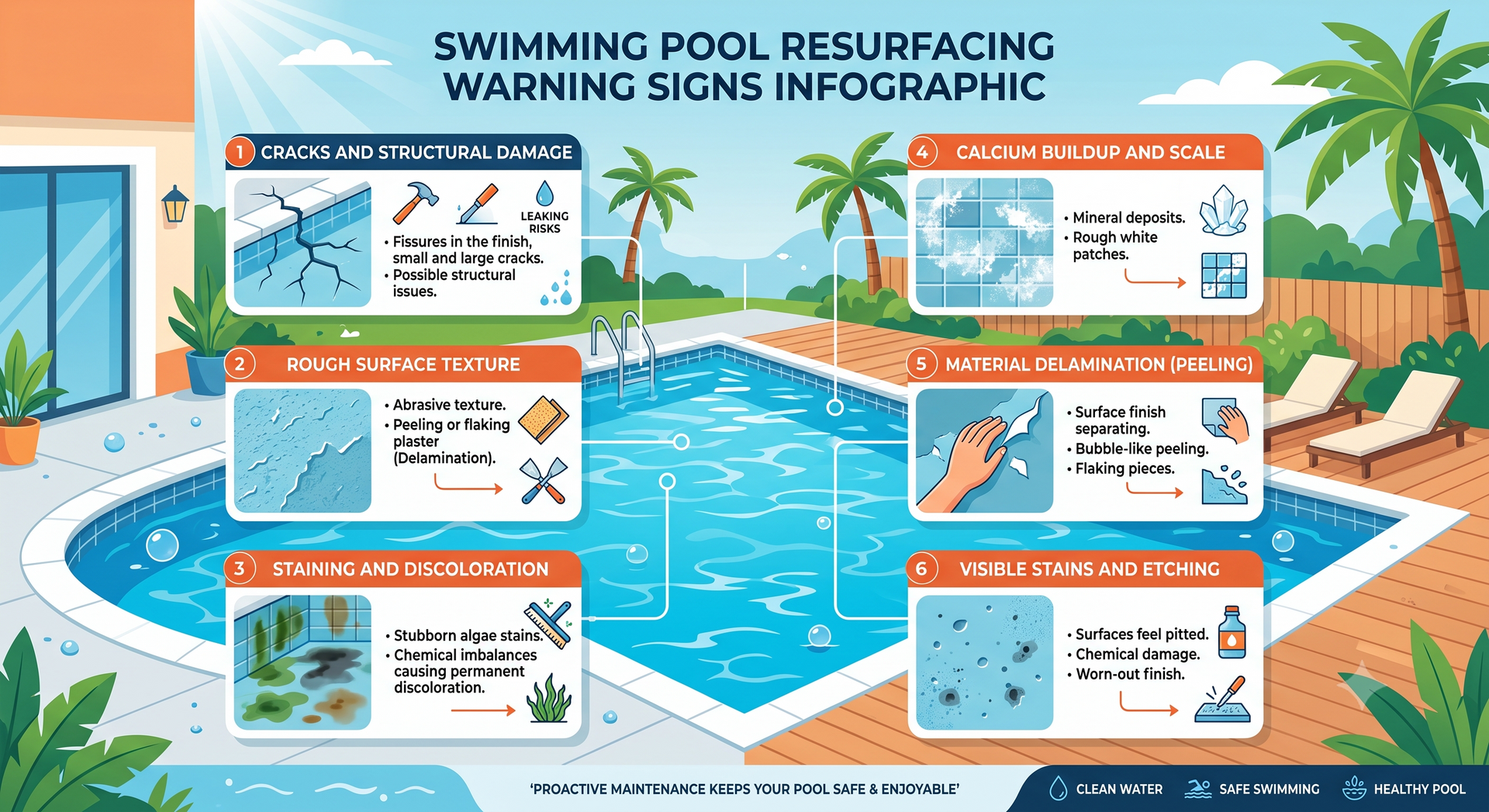 signs your pool needs resurfacing in Texas