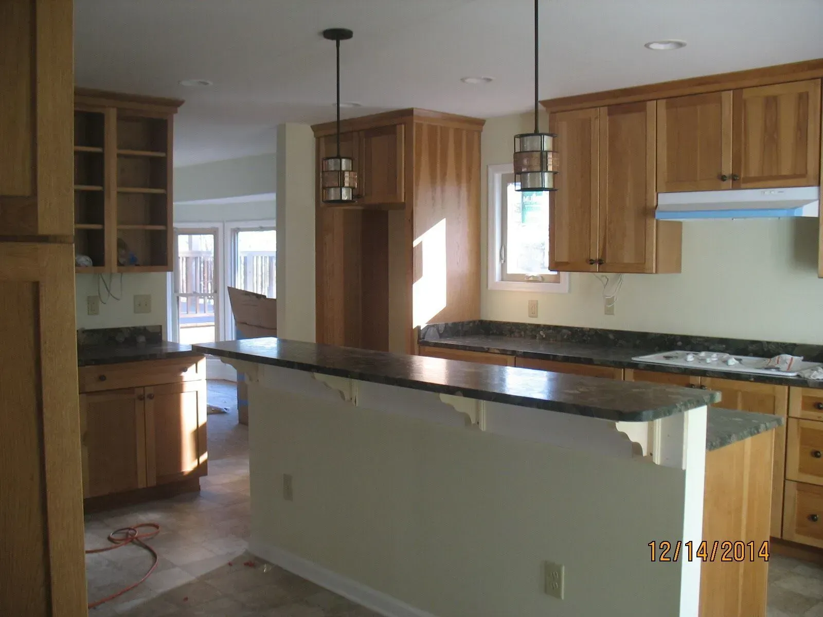 The interior of a home that recently had a kitchen renovation in Asheville, NC.