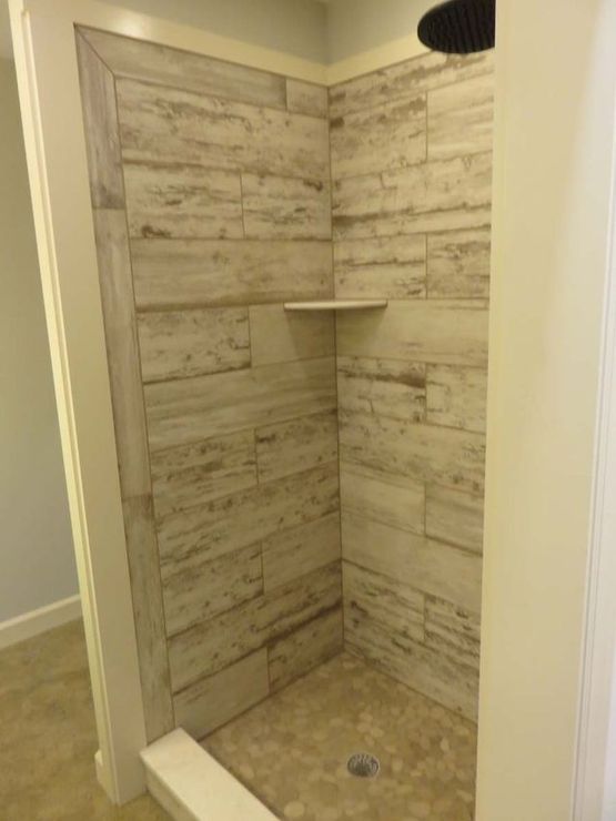 A custom shower design from a custom home builder in Asheville, NC.