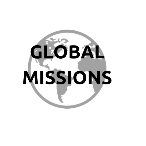 A black and white logo for global missions