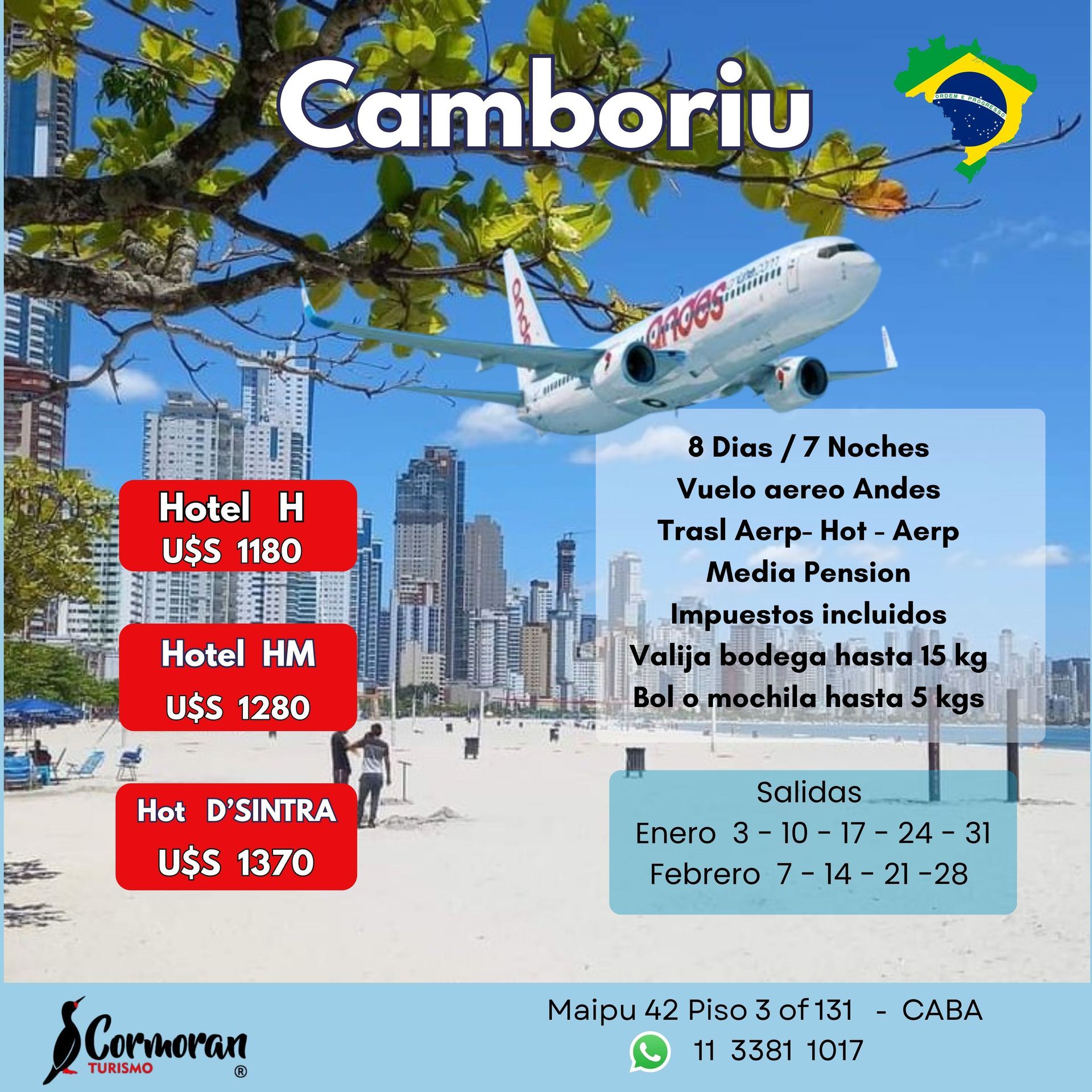 CAMBORIU  en Aereo