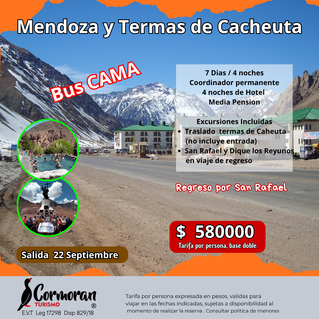 MENDOZA y Termas de Cacheuta