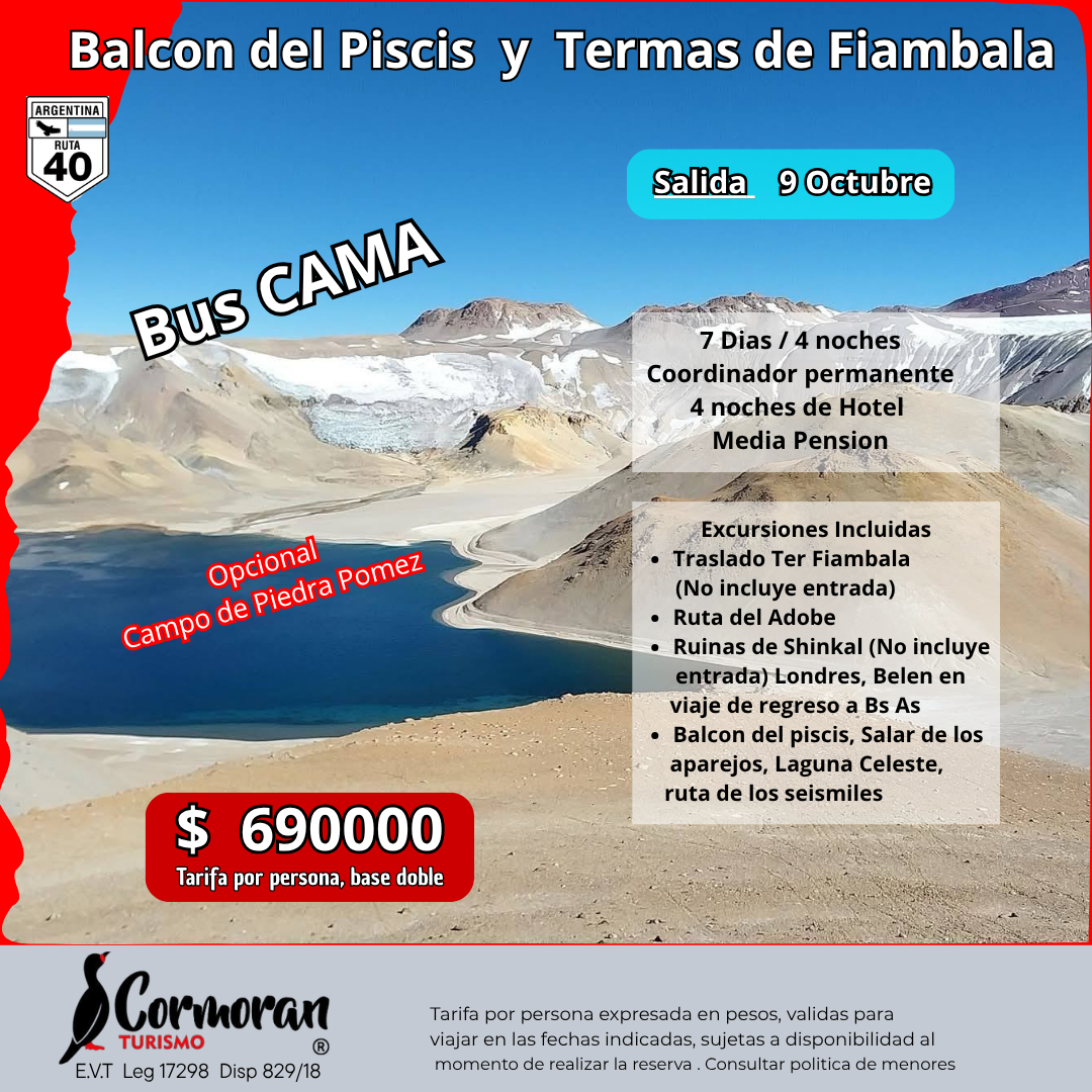 Termas de Fiambala y Balcon del Piscis