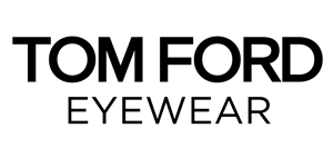 Das Logo für Tom Ford Eyewear ist schwarz und weiß .