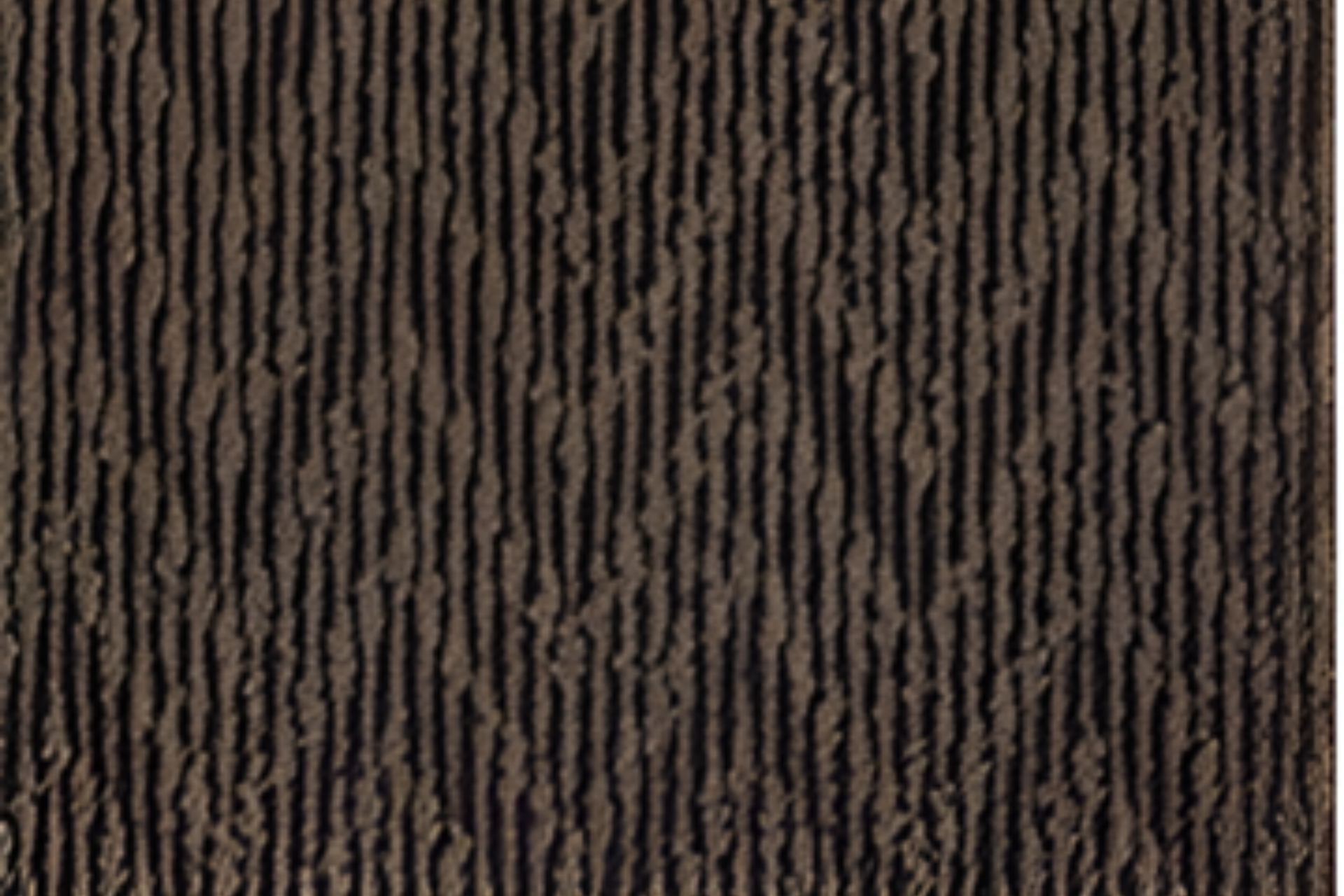 Close-up of dark brown and black wavy striped fabric texture