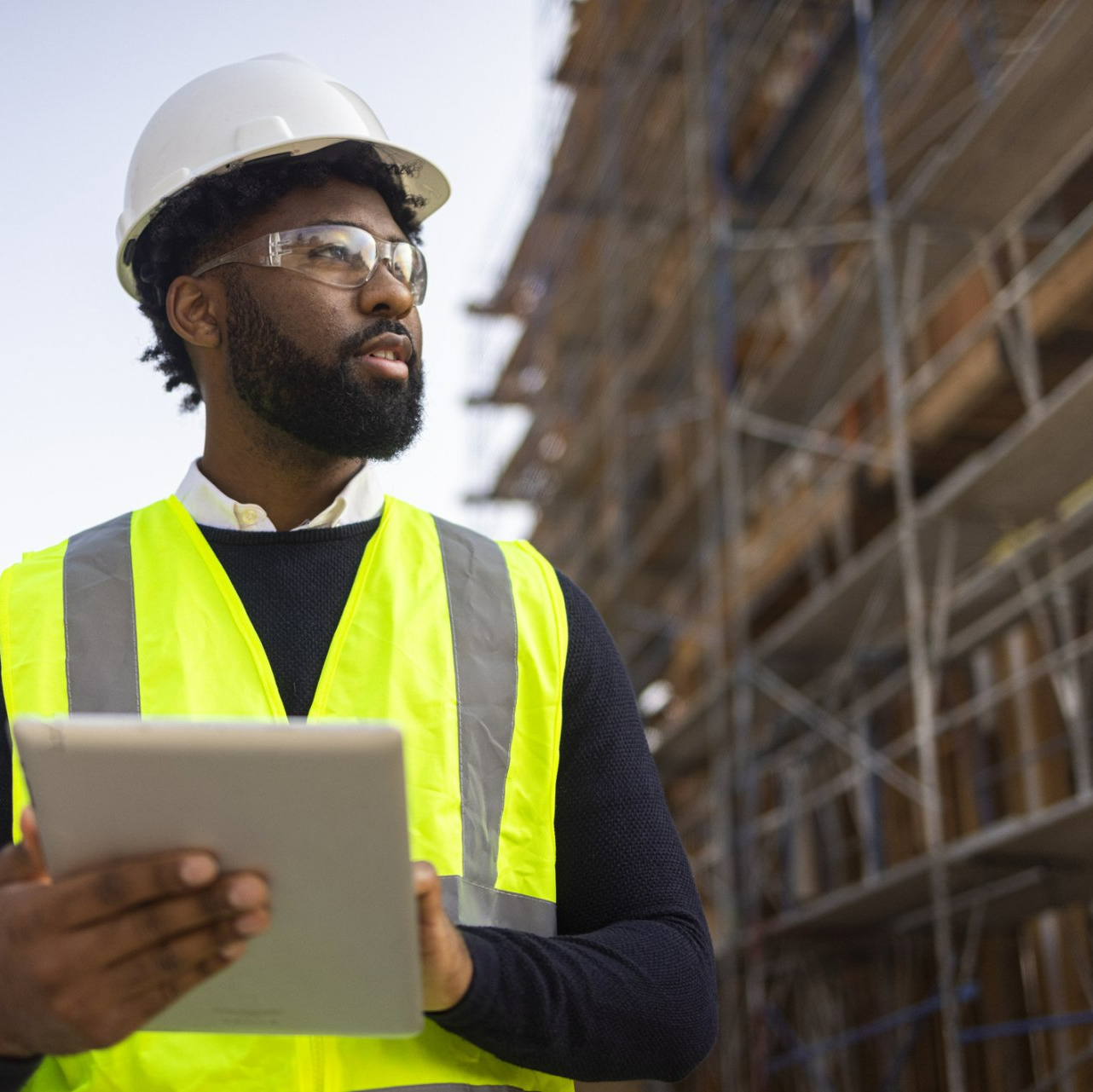 An engineer looking over a site
