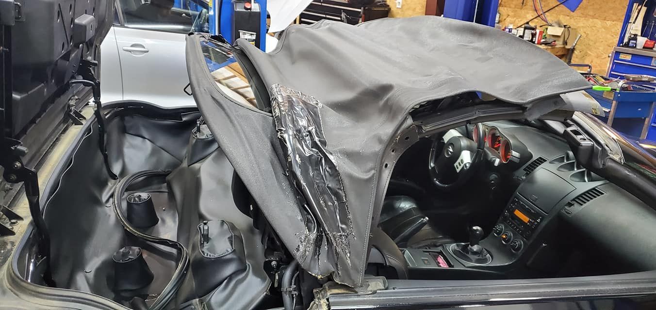 Convertible Interior And Structural Repair Service In Auto Repair Shop | More 4 Less Autorepair LLC