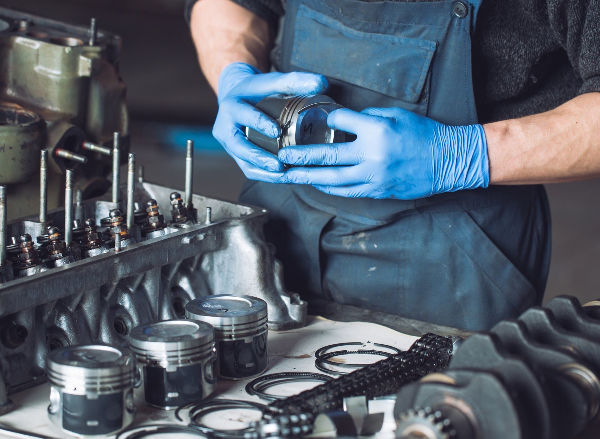 master collects rebuilt motor car