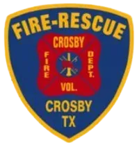 The logo for the fire rescue department in Crosby Tx