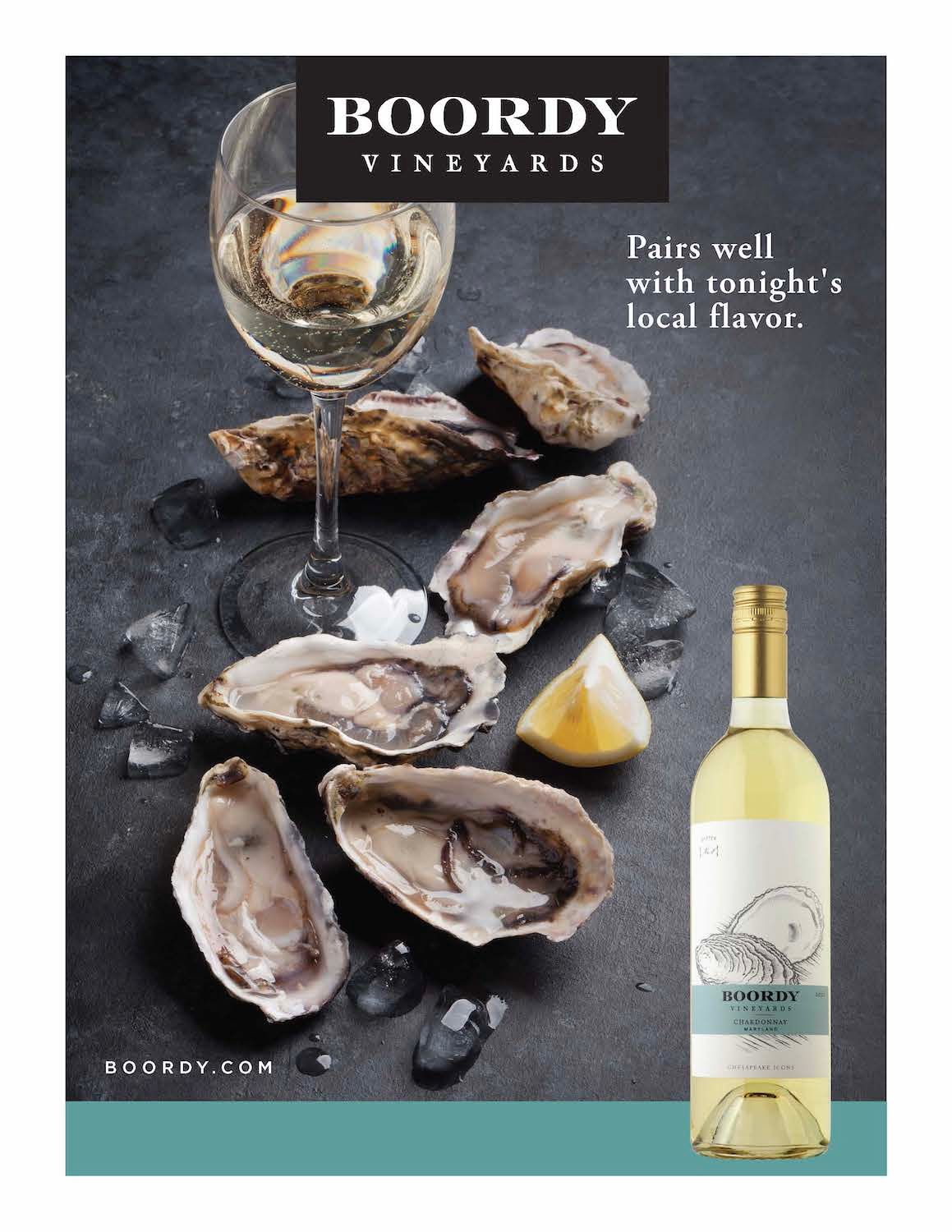 Chardonnay case card, Oyster