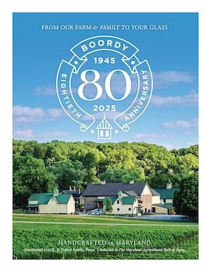 Boordy 80th Barns and Vineyards case card