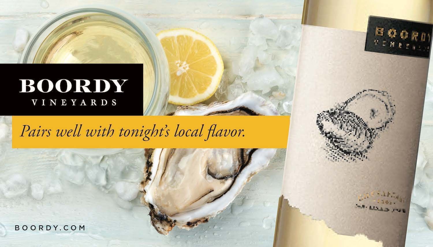 Chardonnay rack card