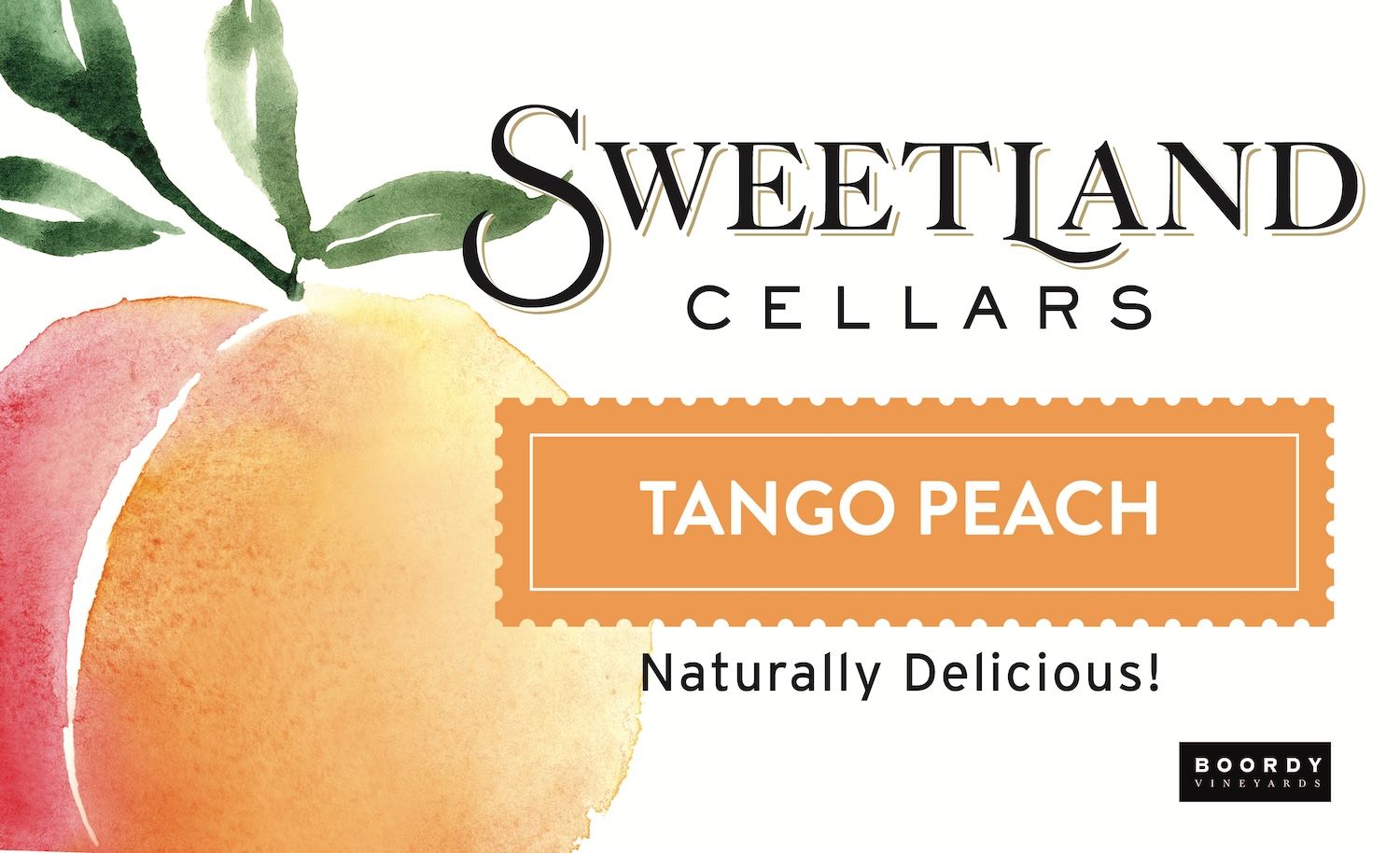 Tango Peach rack card