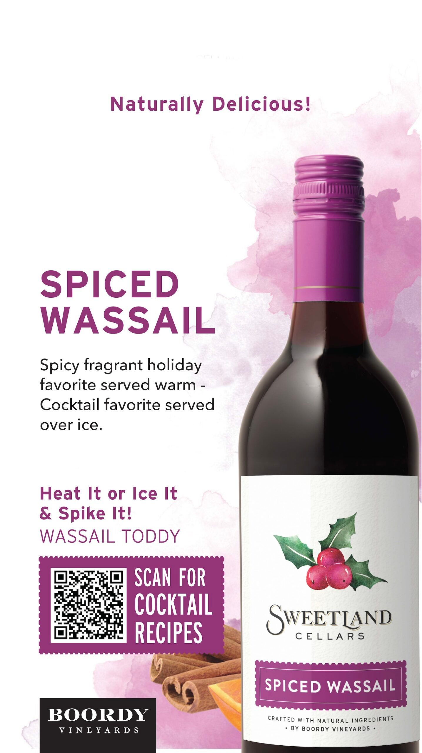 Spiced Wassail with Cocktail QR