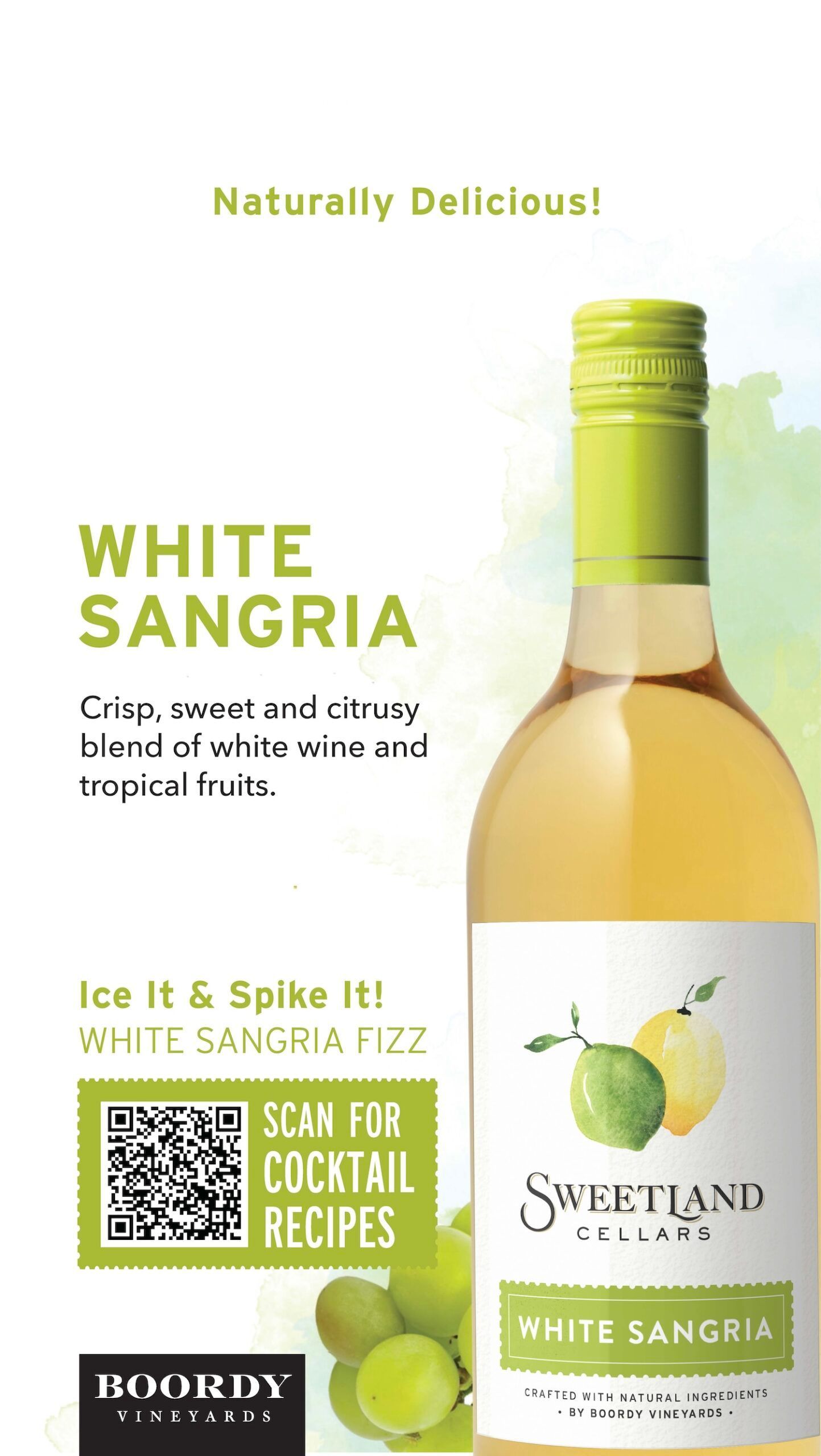White Sangria with Cocktail QR
