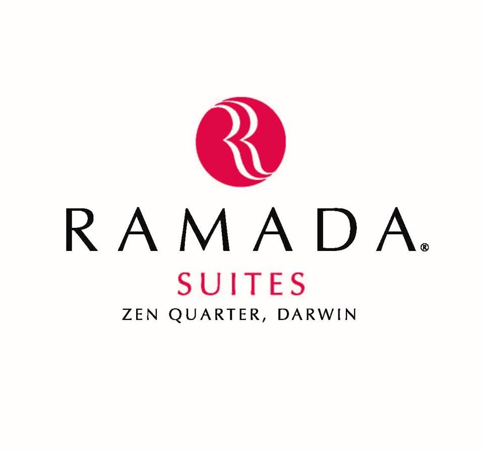 A logo for ramada suites zen quarter darwin