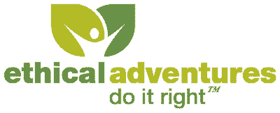 The logo for ethical adventures do it right.
