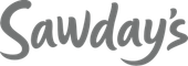 Sawday's logo in grey cursive script.