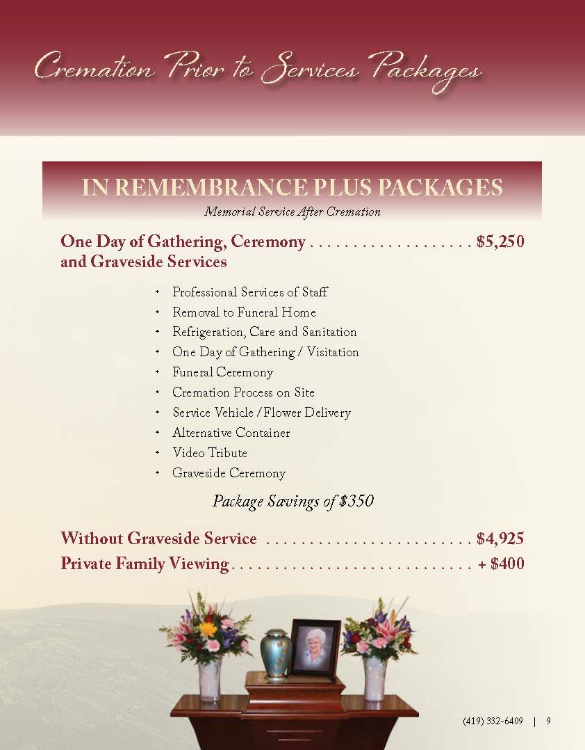 Cremation Options Wonderly Horvath Hanes Funeral Home & Crematory