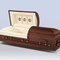 Wood Casket Display Example