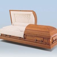 Wood Casket Display Example