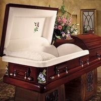 Wood Casket Display Example