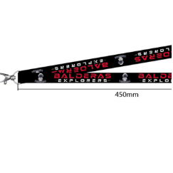 Black lanyard with 