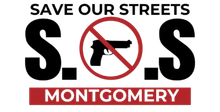 A logo that says save our streets montgomery