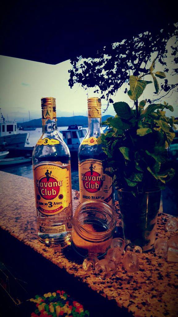 Rum bottles
