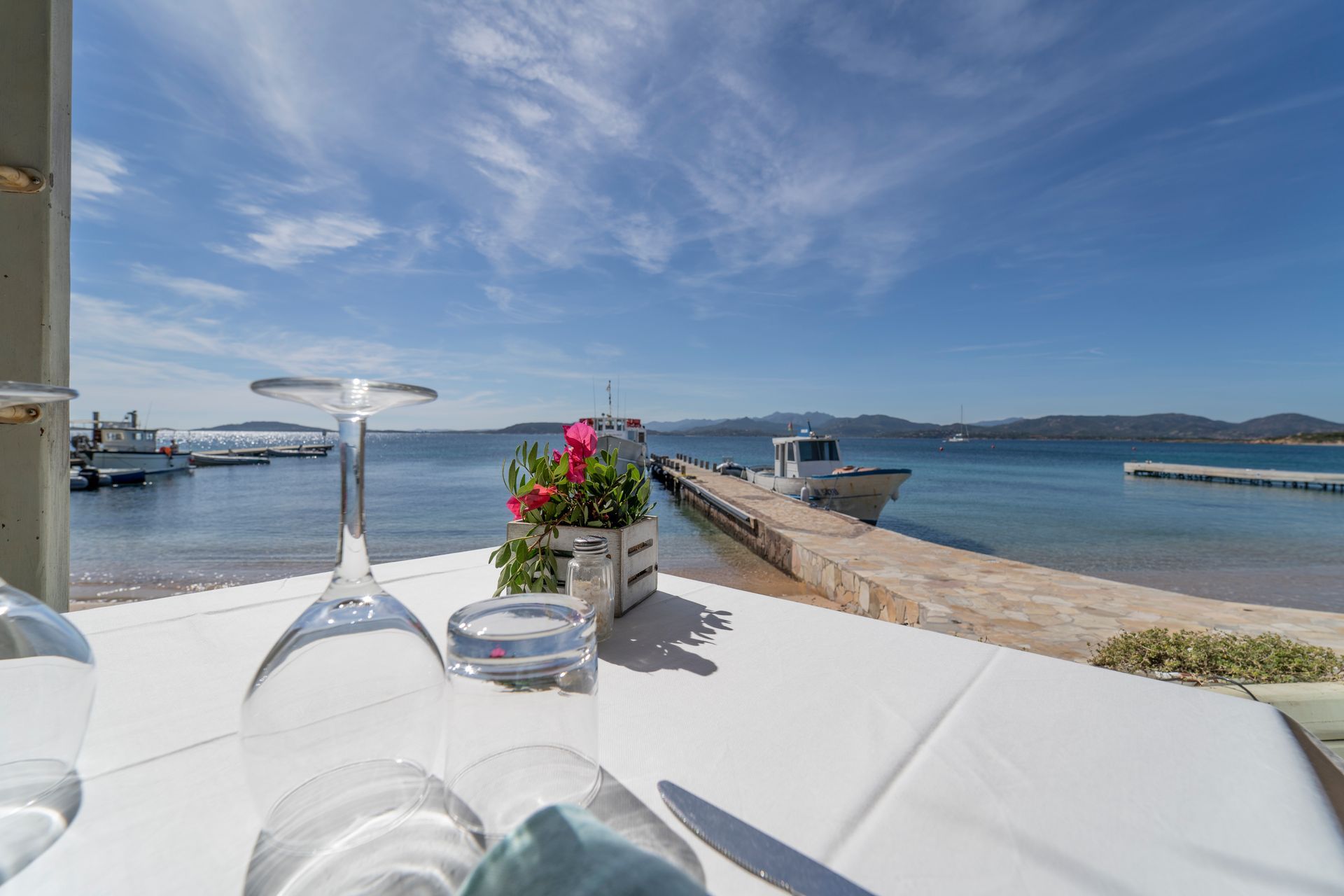 Table with sea view
