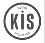 A black and white logo for kis rotisserie bar