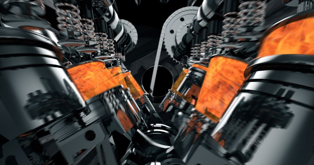 A Internal View of A V8 Engine in Operation — Grease Monkeys Automotive N Performance in Hervey Bay, QLD