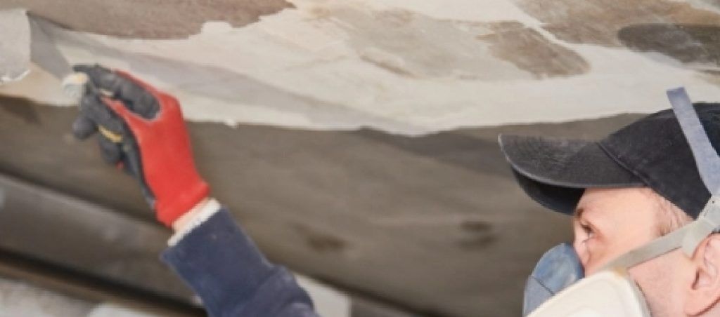 plastering wall