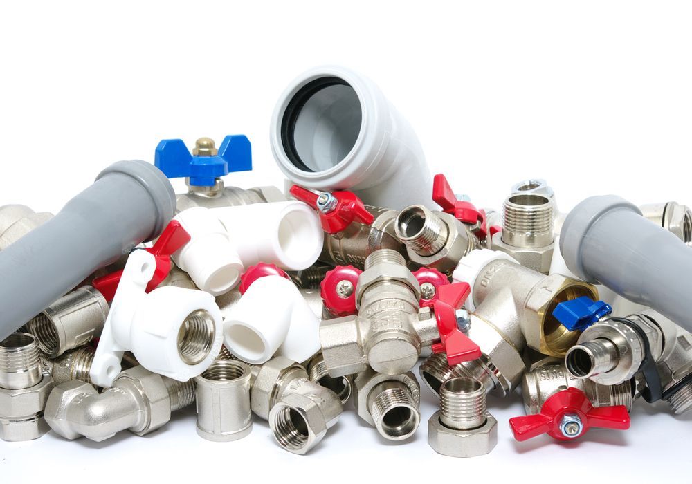 Plumbing fixtures and piping parts
