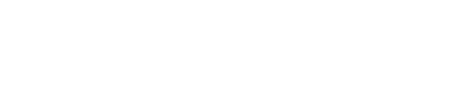 White banner with a thin black outline and a small yellow dot near the top center