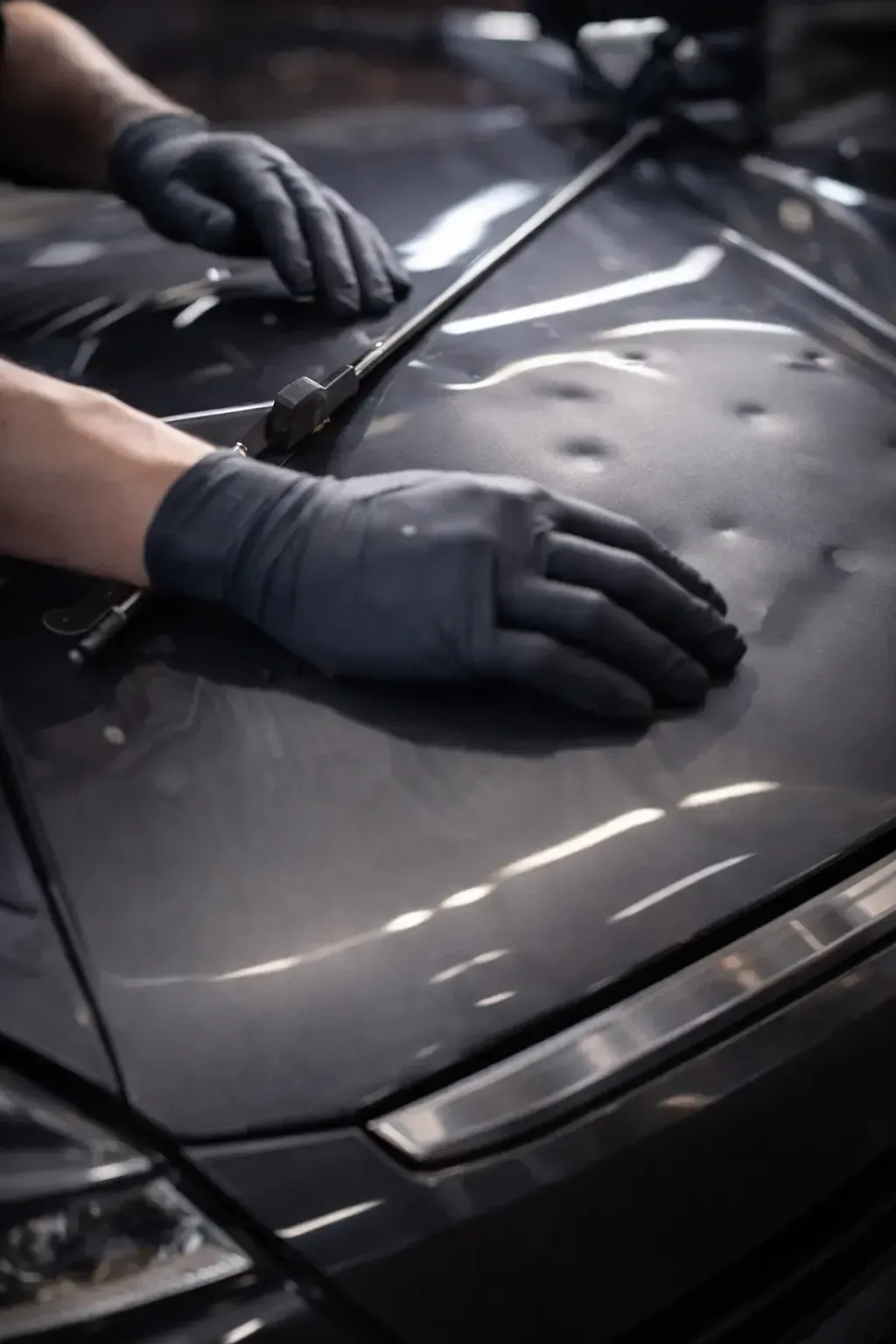 Paintless dent repair in Menifee CA removing door dings without repainting