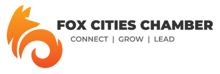 The orange, stylized fox logo of the Fox Cities Chamber with the text 