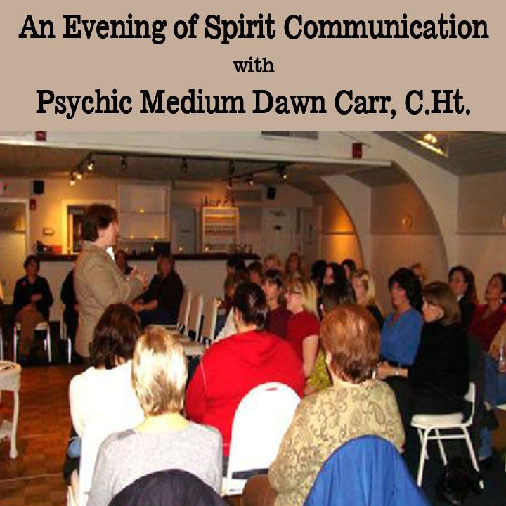 Psychic medium Dawn Carr, C.Ht. performs at a fundraiser for the Kennedy-Donovan Center in Plymouth, Massachusetts. Psychic medium Dawn Carr, C.Ht. performs at a fundraiser for the Kennedy-Donovan Center in Plymouth, Massachusetts.