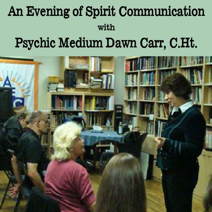 Psychic Medium Dawn Carr, C.Ht. performs at the Edgar Cayce Center in New York City. Psychic Medium Dawn Carr, C.Ht. performs at the Edgar Cayce Center in New York City.