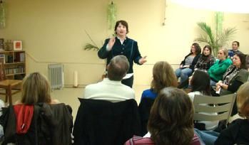 Psychic medium Dawn Carr, C.Ht. speaks during a Medium Night performance on Long Island, New York. Psychic medium Dawn Carr, C.Ht. speaks during a Medium Night performance on Long Island, New York.