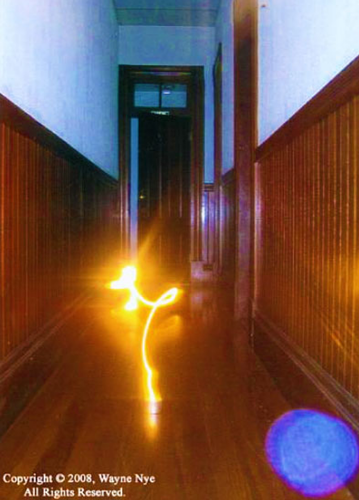 Paranormal photograph taken by Wayne Nye on the day of Dawn Carr's 