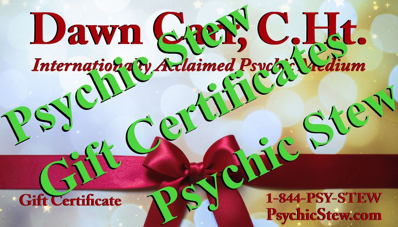 Psychic Stew Gift Certificates!