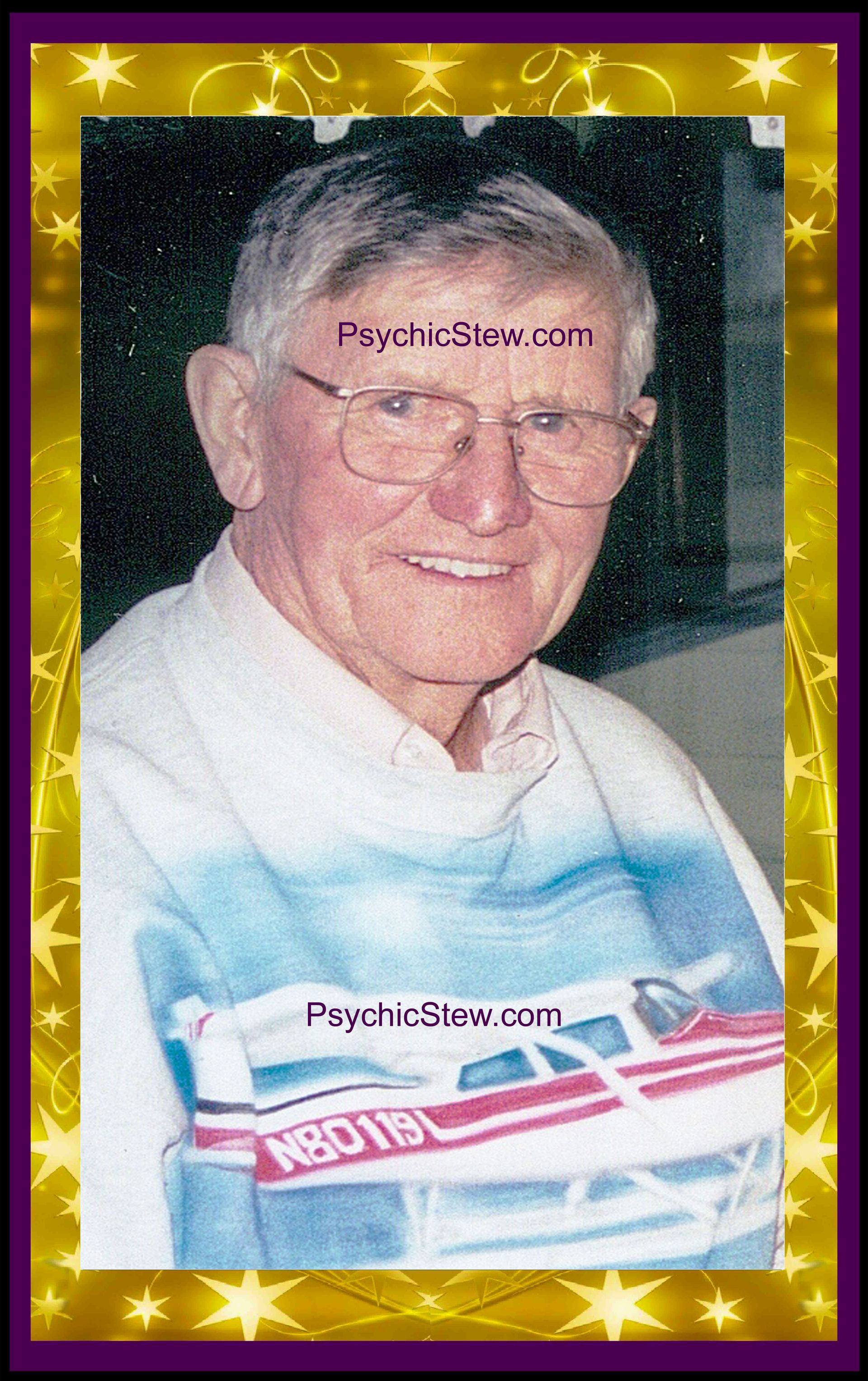 Dawn's grandfather, Harold, in spirit, 2004.