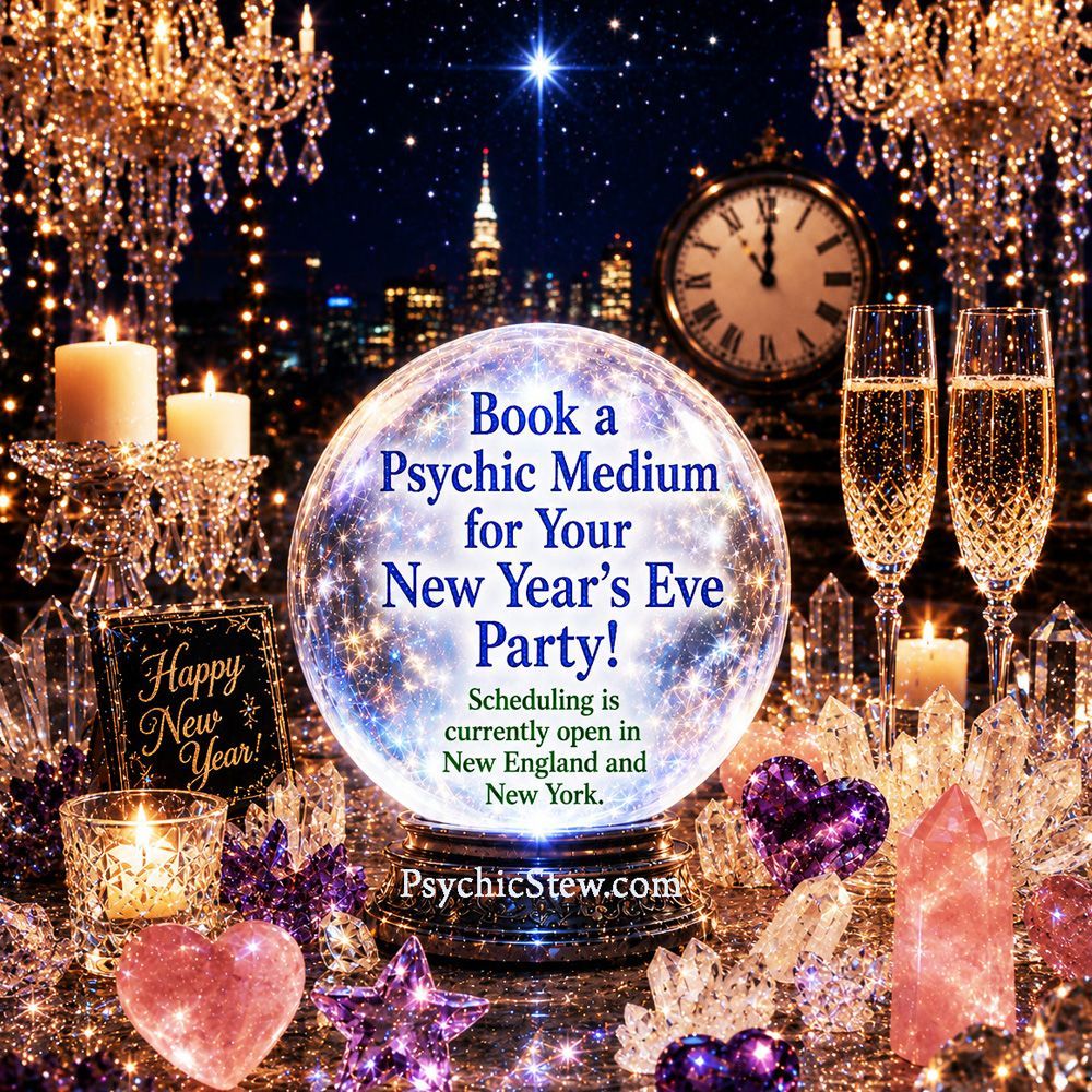 Now scheduling New Year's Eve Parties in New England and New York  with Psychic Medium Dawn Carr, C.Ht.
