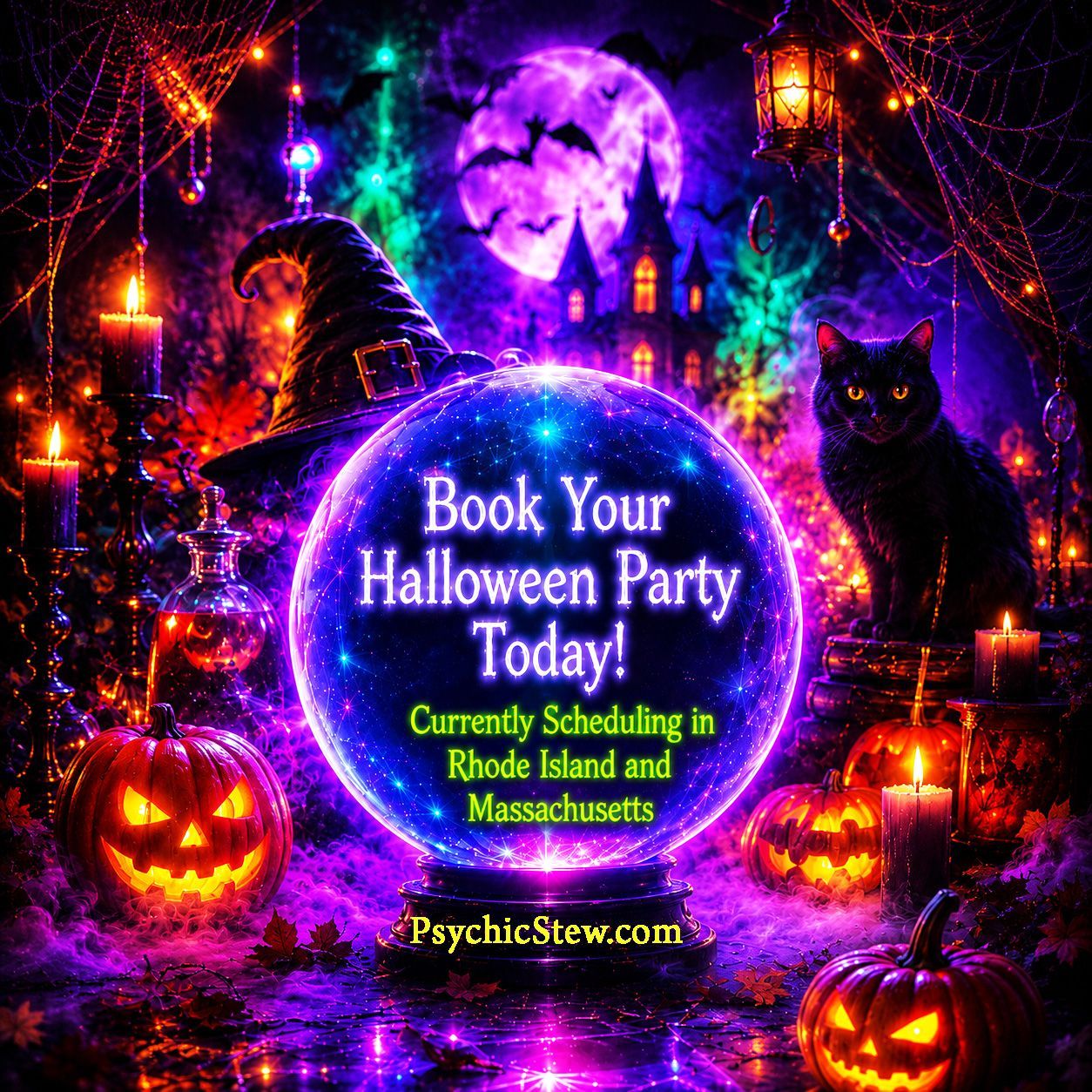 Now scheduling Halloween Parties in Massachusetts and Rhode Island  with Psychic Medium Dawn Carr, C.Ht.