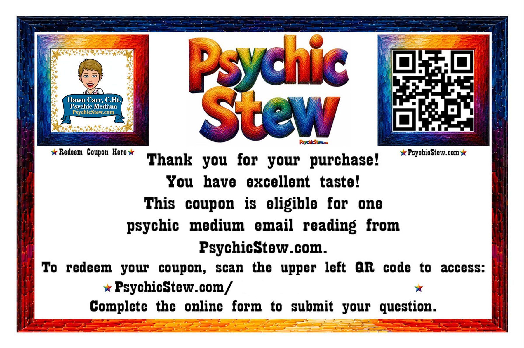 Psychic Stew ~ The Official Website of Dawn Carr, C.Ht.