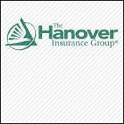 The Hanover Insurance Group logo in green with a stylized leaf emblem on a white background