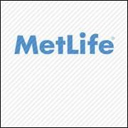 MetLife logo in blue on a white background