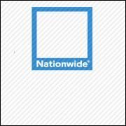Nationwide logo in blue with a white square outline